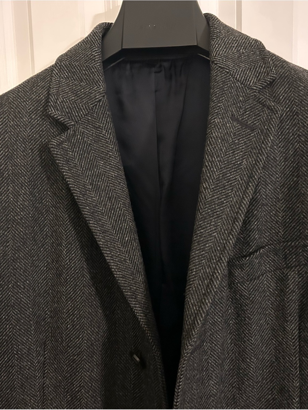J. Crew Men’s Dark Gray Herringbone Sport Coat